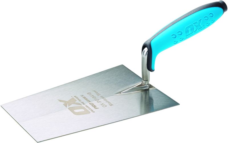 OX-P018418 PRO BUCKET TROWEL 180mm STAINLESS STEEL
