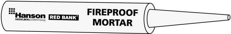 REDBANK RF28 REDIFLOW FIREPROOF MORTAR CARTRIDGE SGFBNCLRF28EA