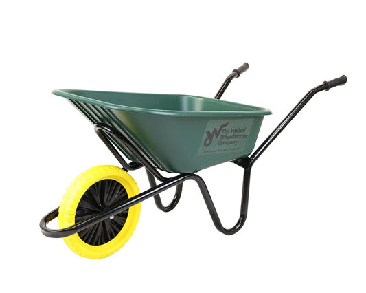 WALSALL MONARCH POLY WHEELBARROW 120L PNEUMATIC WHEEL GREEN PMONGMK2P