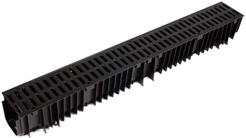 CLARK DRAIN DOMESTIC CHANNEL A15 C/W SLOTTED POLYPROPYLENE GRATING CD422/96