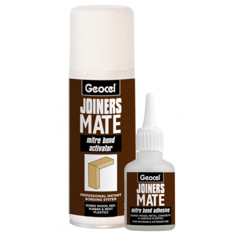 GEOCEL 200ml 2 PIECE JOINERS MATE MITRE BOND INSTANT BONDING SYSTEM 6001568