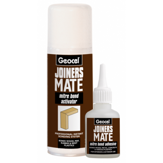 GEOCEL 200ml 2 PIECE JOINERS MATE MITRE BOND INSTANT BONDING SYSTEM 6001568
