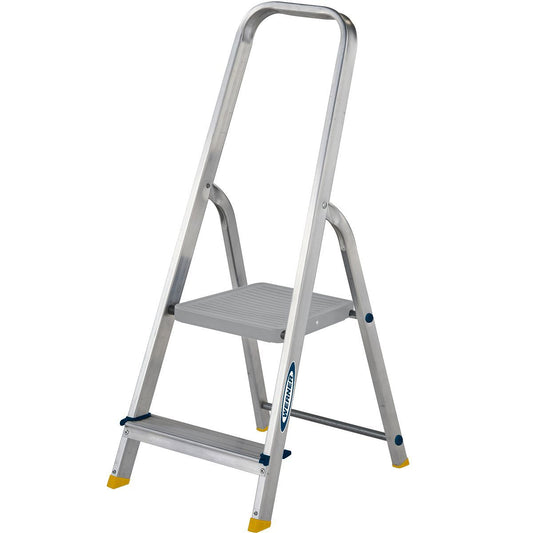 WERNER HIGH HANDRAIL PLATFORM STEPLADDER 2 TREAD 7400218L