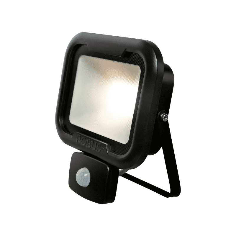 ROBUS RRE2040P-04 REMY 20w CW LED FLD C/W PIR BLK