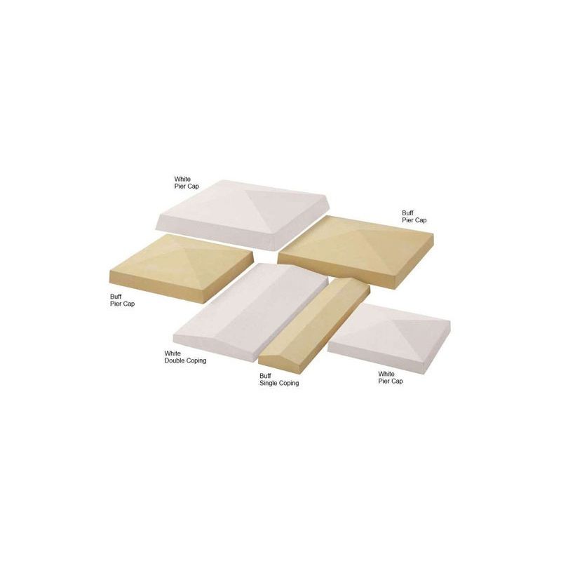 STONEMARKET DOUBLE COPING 610 x 140mm BUFF KW1600001