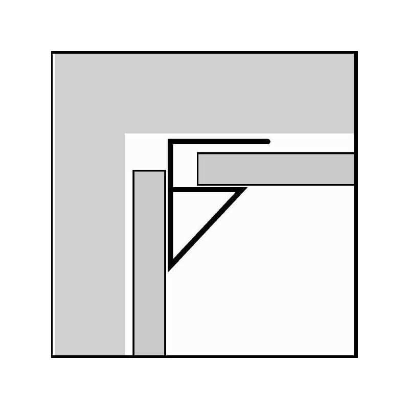 FREEFOAM GEOPANEL PVC SCOTIA MOULDING 2.7m x 6.2mm WHITE GET8SMWH