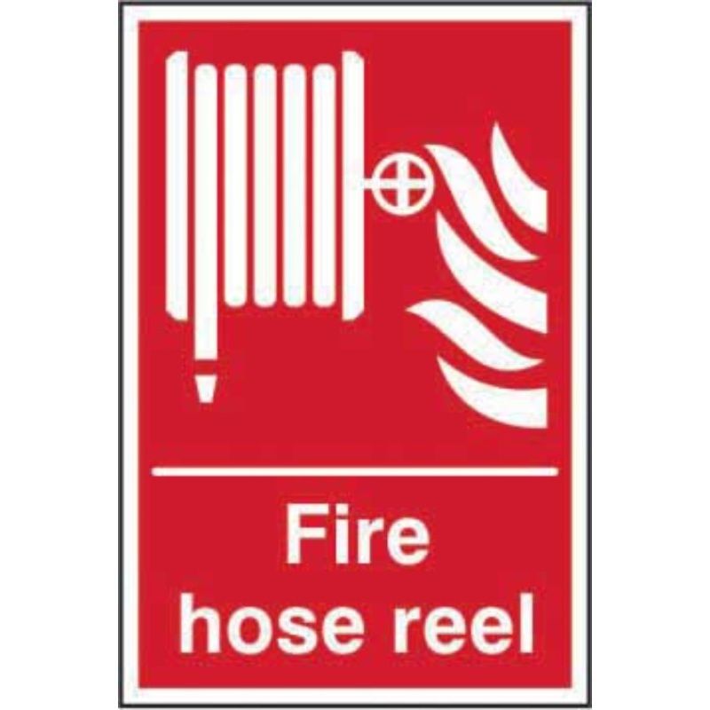 SAV SIGN 200mm WIDE x 300mm FIRE HOSE REEL12330