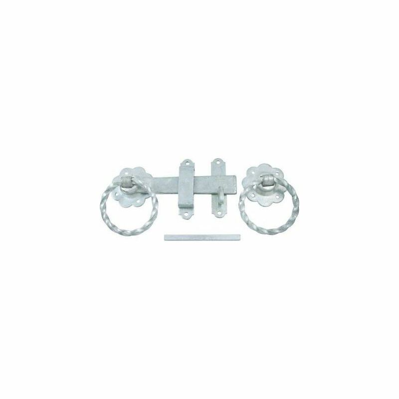 150mm 6" No 1137 GALV TWIST RING GATE LATCH PREPACKED 1137PP0150GV