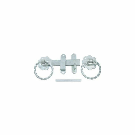 150mm 6" No 1137 GALV TWIST RING GATE LATCH PREPACKED 1137PP0150GV
