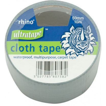 RHINO CLOTH TAPE BLACK 50mm x 50m 00435050BKRH12HG