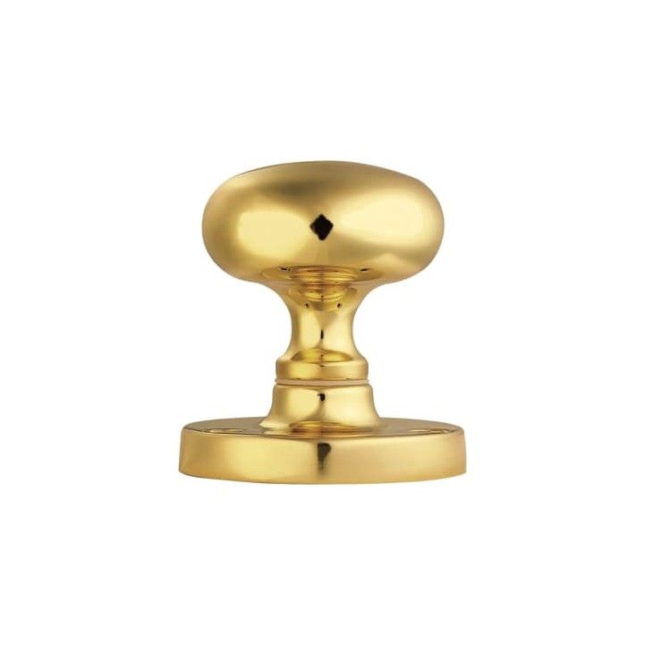BRASS VICTORIAN MORTICE KNOB MUSHROOM BOXED M35