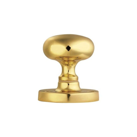BRASS VICTORIAN MORTICE KNOB MUSHROOM BOXED M35