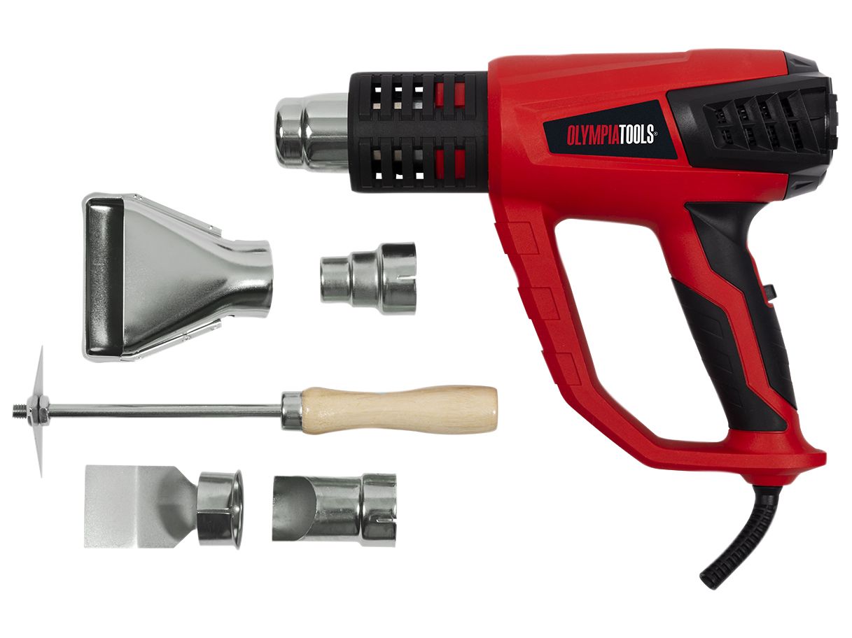 OLYMPIA OLPHG2000 HEAT GUN WITH 5 ACCESSORIES 2000w 240v