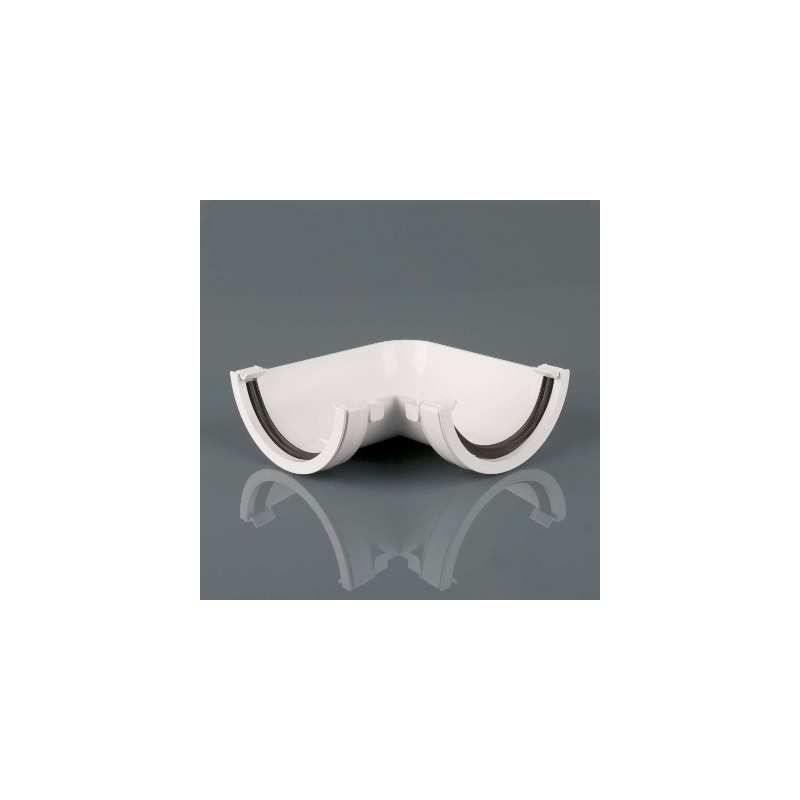 BRETT ROUNDSTYLE GUTTER ANGLE 90deg ARCTIC WHITE BR048A