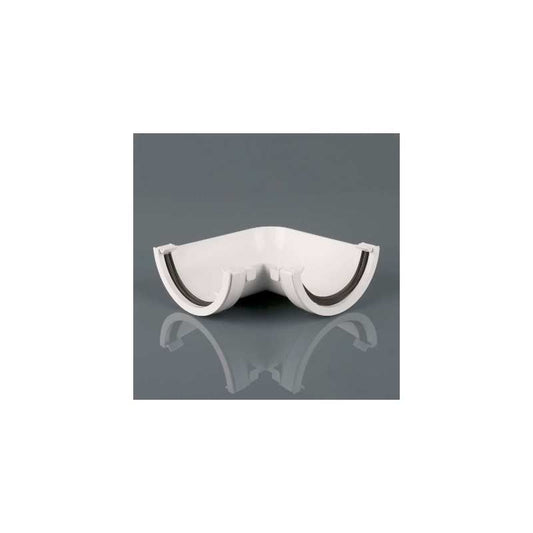 BRETT ROUNDSTYLE GUTTER ANGLE 90deg ARCTIC WHITE BR048A