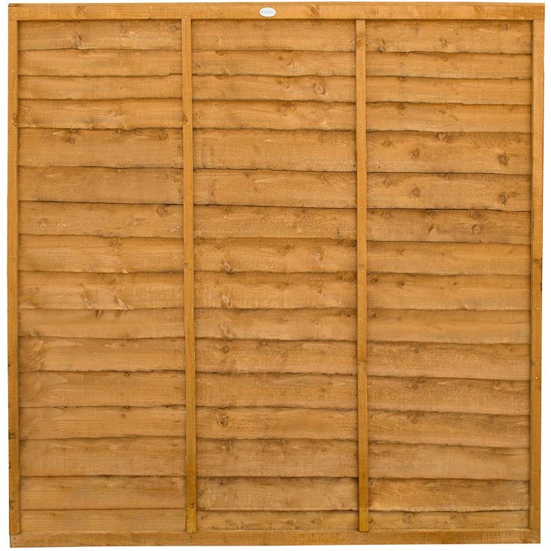 DENBIGH TIMBER SUPER WANEY FENCE PANEL 6 x 6' PRESSURE TREATED BROWN SUPER6X6PTB
