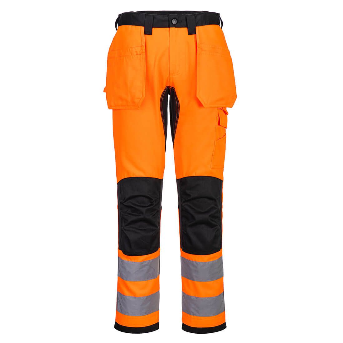 WX2 Eco Hi-Vis Holster Pocket Trousers, 28, R, Orange/Black