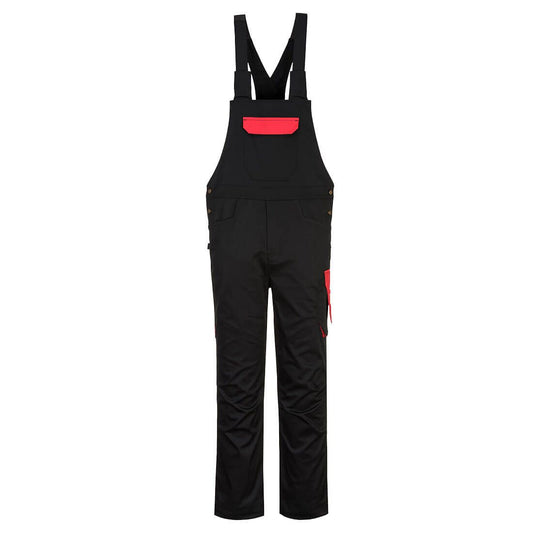 PW2 Bib and Brace, L, R, Black/Red