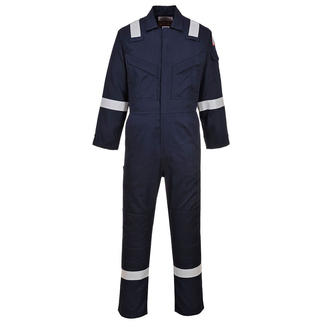Flame Resistant Light Weight Anti-Static Coverall 280g, 4XL, R, Navy