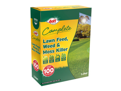 DOFF DOFLM100 COMPLETE LAWN FEED WEED & MOSS KILLER 3.2kg
