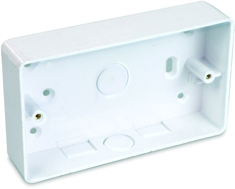 UNIVOLT SFR2 SURFACE BOX ROUND CORNERS 2-GANG 32mm