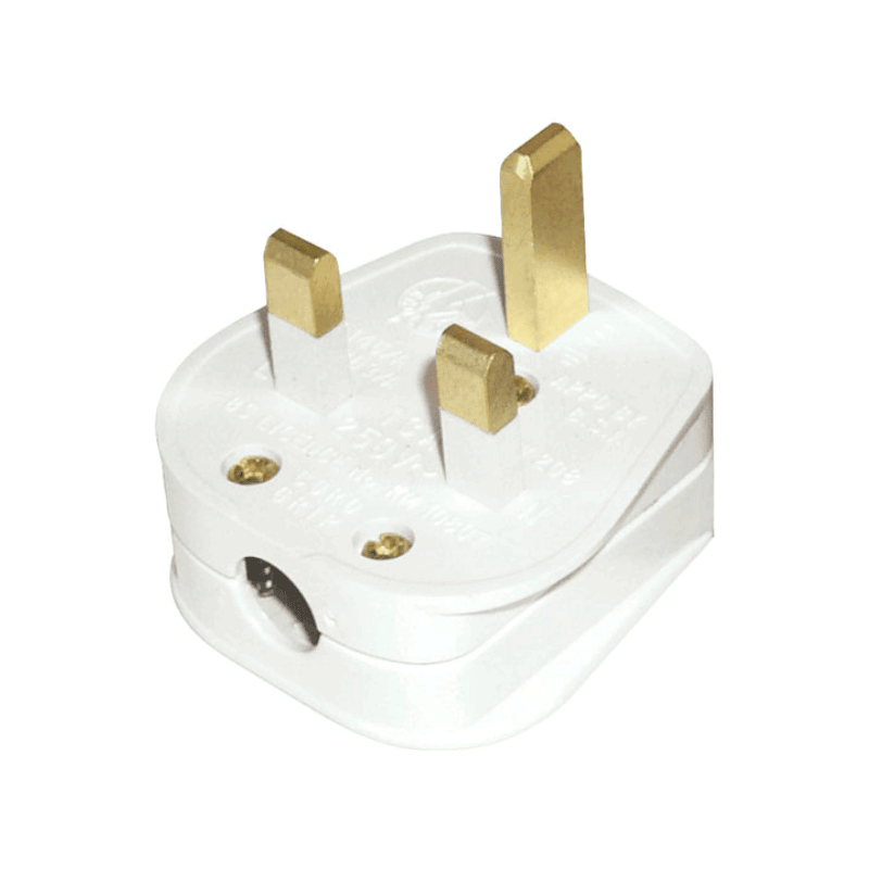 CLICK PA320 13A RESILENT PLUG TOP WHITE