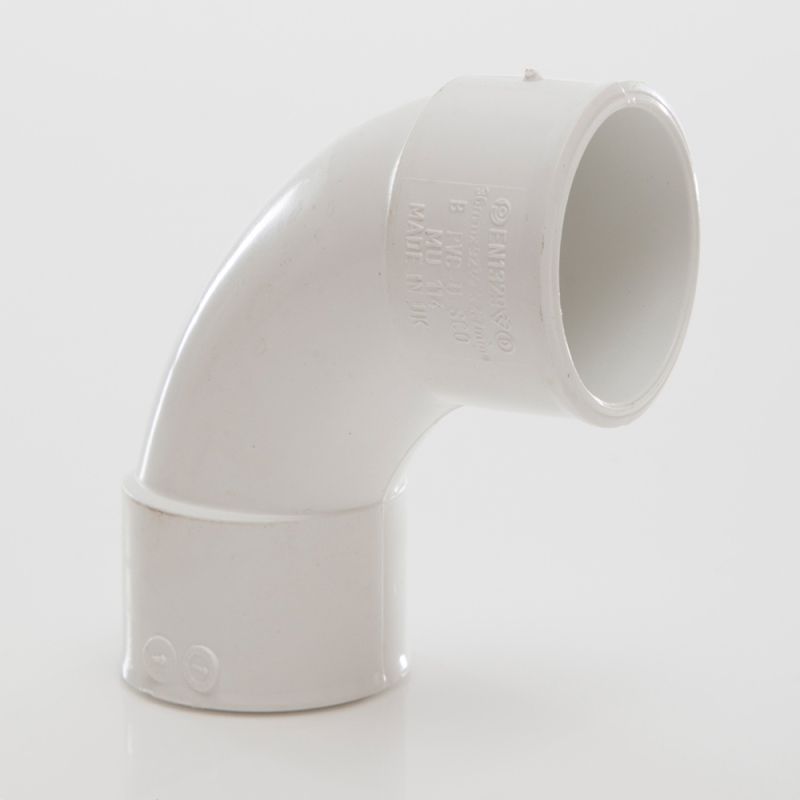 POLYPIPE MUPVC SWEPT BEND 32mm x 92.5deg MU114 MU114W WHITE