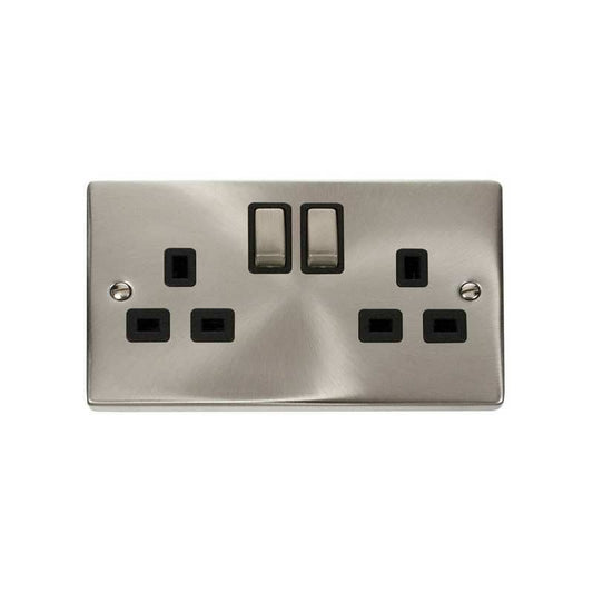 CLICK VPSC536BK SOCKET DP 2G SWD 13A