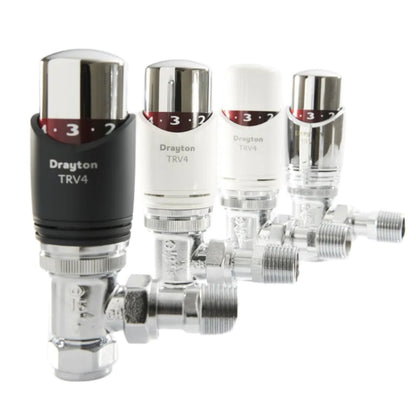 DRAYTON TRV4 THERMOSTATIC RADIATOR ANGLED VALVE 15mm 07 05 150
