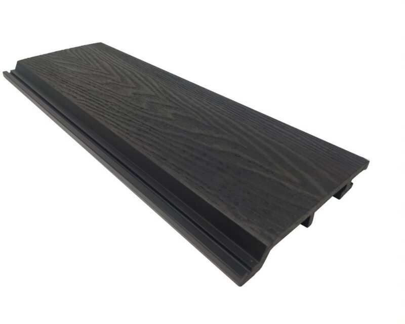 COMPLETE COMPOSITE DEEP WOODGRAIN CLADDING CLICKCLAD 145 x 21 x 3600mm CHARCOAL CCWCLADC