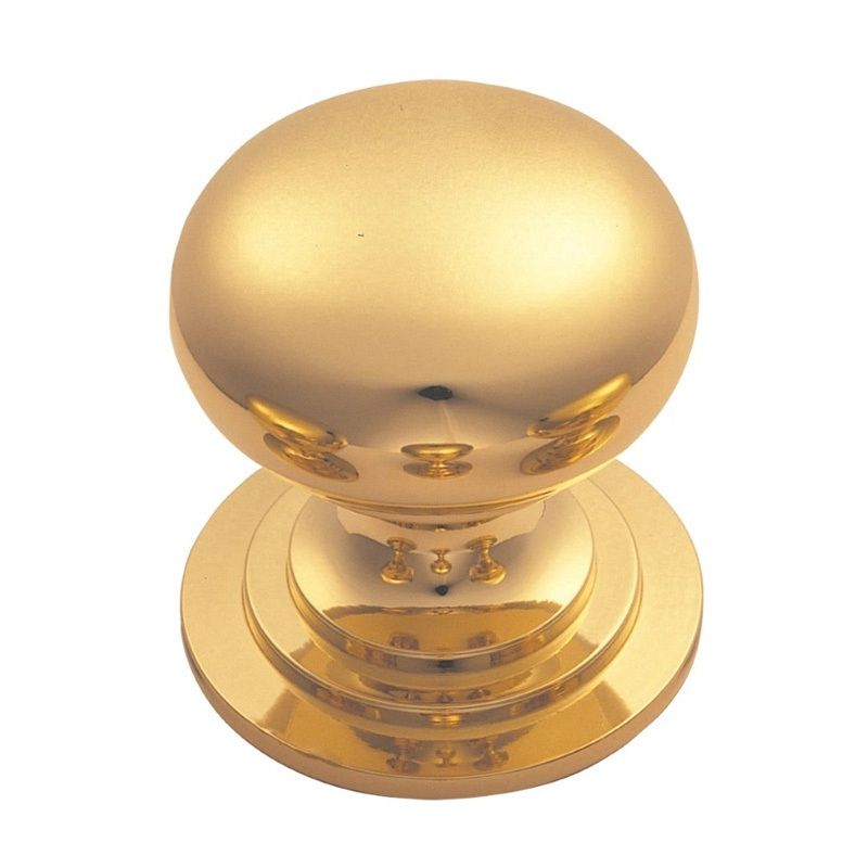 BRASS VICTORIAN CUPBOARD KNOB 32mm (PR) M47B/BP