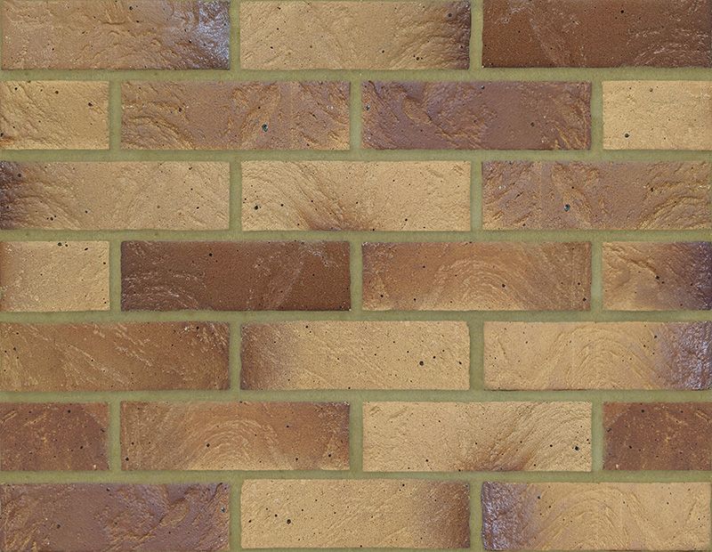 BESPOKE BRICKS YELLOW MULTI TEXTURED 65mm