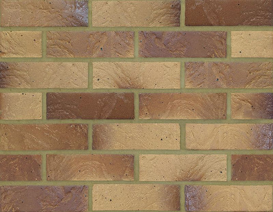 BESPOKE BRICKS YELLOW MULTI TEXTURED 65mm