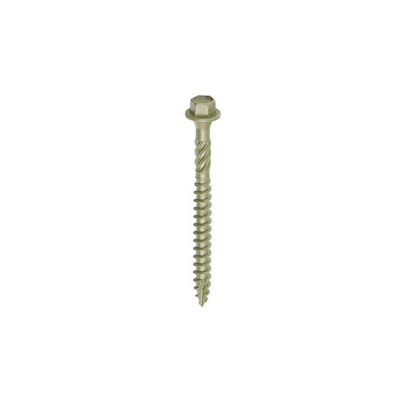 TIMCO INDEX SCREW HEX 6.7 x 75mm (BOX 50) GREEN 75IN