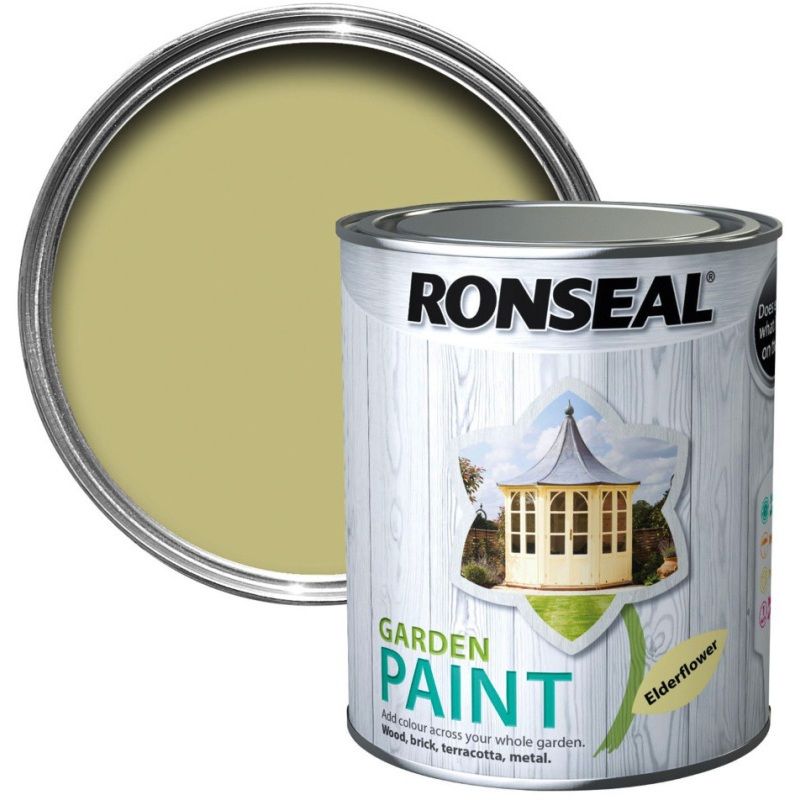 RONSEAL GARDEN PAINT 750ml ELDERFLOWER 37403