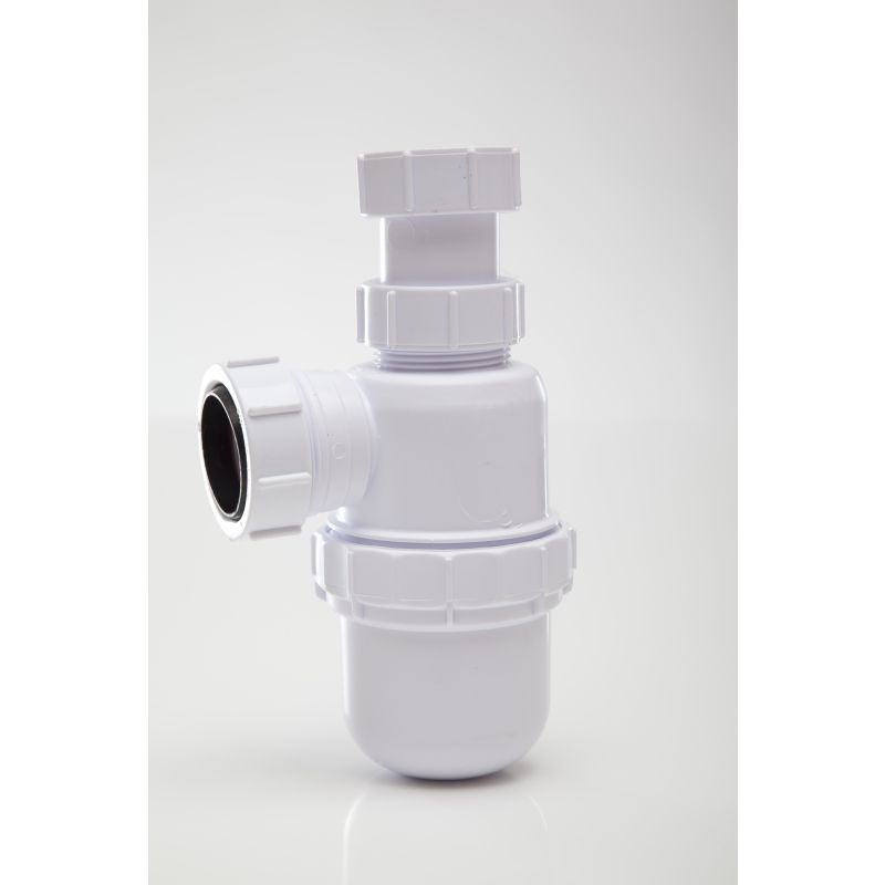 POLYPIPE ADJUSTABLE TELESCOPIC BOTTLE TRAP 40 x 76mm SEAL WPT48