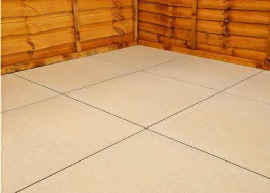 BRADSTONE TATRA PORCELAIN PAVING 600 x 600 x 18mm BEIGE 23365