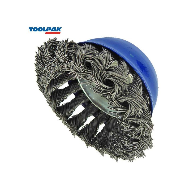 TOOLPAK WB16 TWIST KNOT BRUSH 75mm M14 BORE