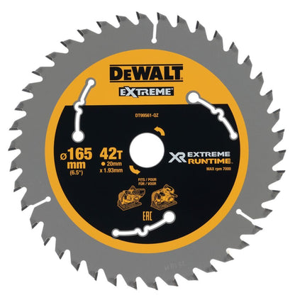 DEWALT DT99561 FLEXVOLT EXTREME RUNTIME BLADE 42T x 20 x 165mm