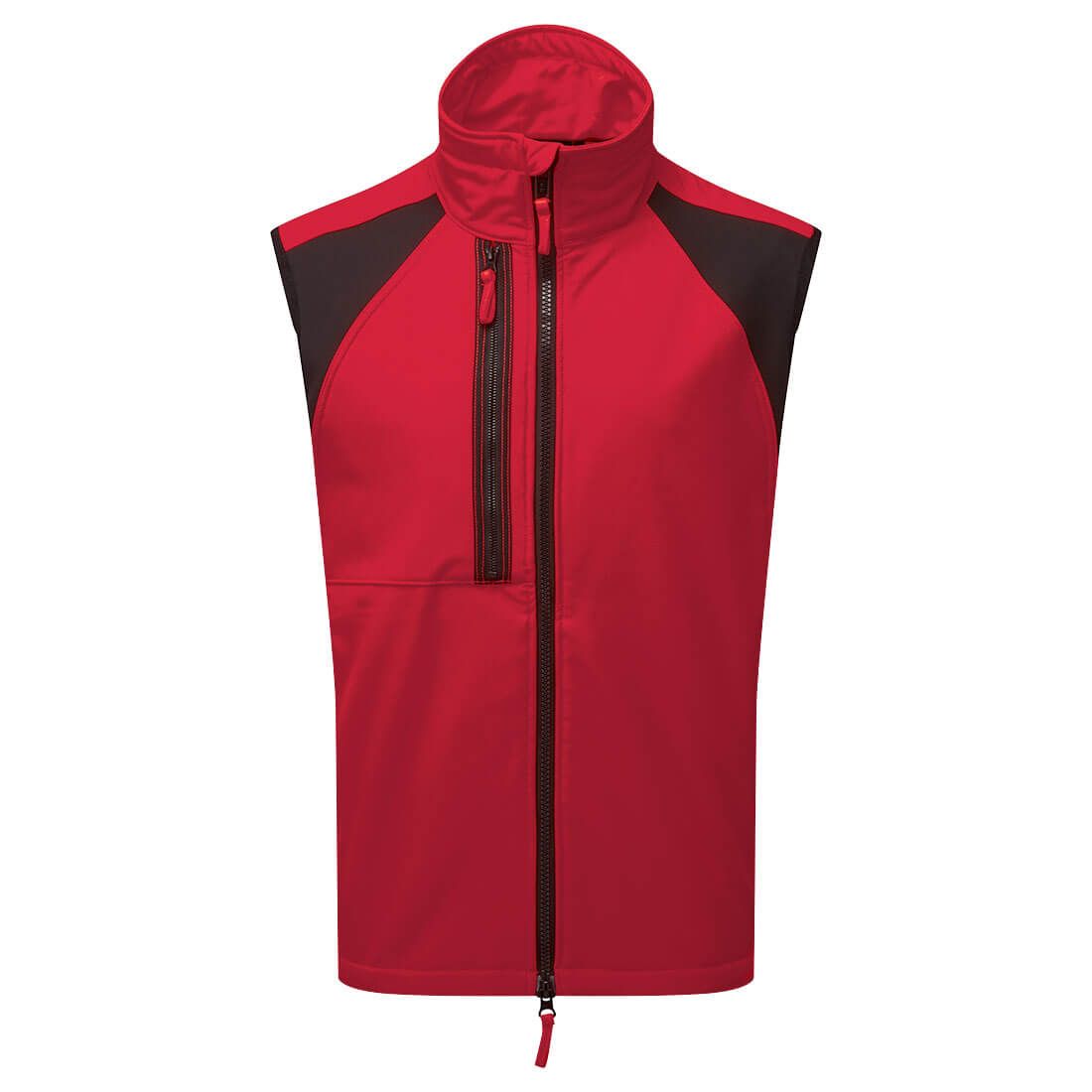 WX2 Eco Softshell Gilet (2L), L, R, Deep Red