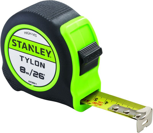 STANLEY XMS24HVTAPE8 TYLON HIVIS TAPE MEASURE 8m