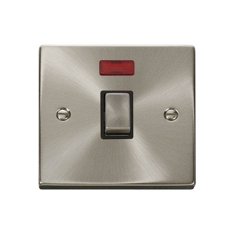 CLICK VPSC723BK 20A 1 GANG DP INGOT NEON FLEX