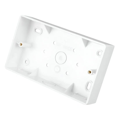 M/TUFFLEX MSSB94WH BOX 2GANG RND CORNERS 32mm