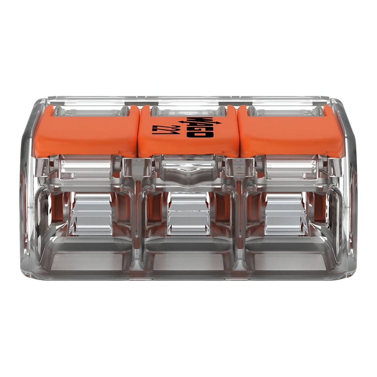 WAGO 221-413 COMPACT LEVER CONNECTOR 3WAY (BOX 50)