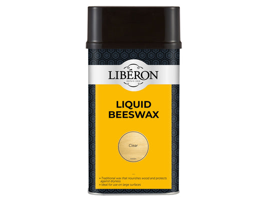 LIBERON LIBBLCL1LN LIQUID BEESWAX WITH PURE TURPENTINE 1l CLEAR