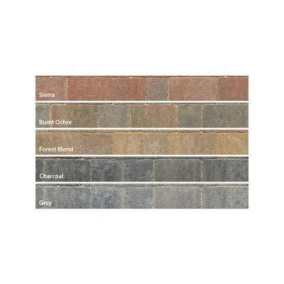 STONEMARKET TRIDENT 50mm PAVIOUR 160 x 160mm CHARCOAL KP330526K