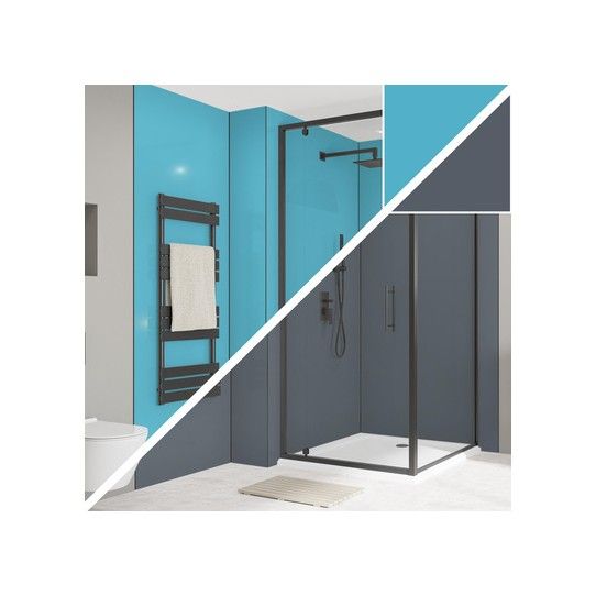 WETWALL ALLOY PANEL 4 x 900 x 2440mm AQUA/CADET SWA-ESSL-2440X900X4