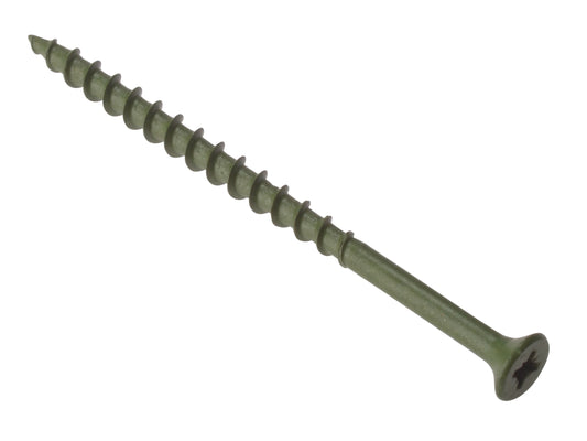 FORGEFIX FORDS4575T POZI DECKING SCREWS 4.5 x 75mm GREEN (PACK OF 1000)