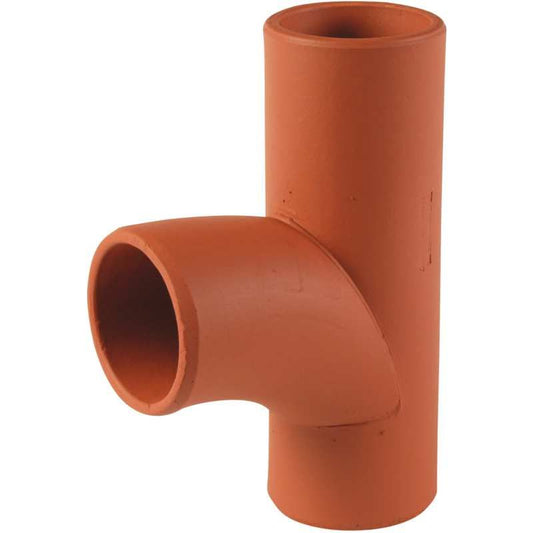 CANOVA CLAY PLAIN ENDED SQUARE JUNCTION 90deg 100 x 100mm SJ2/1