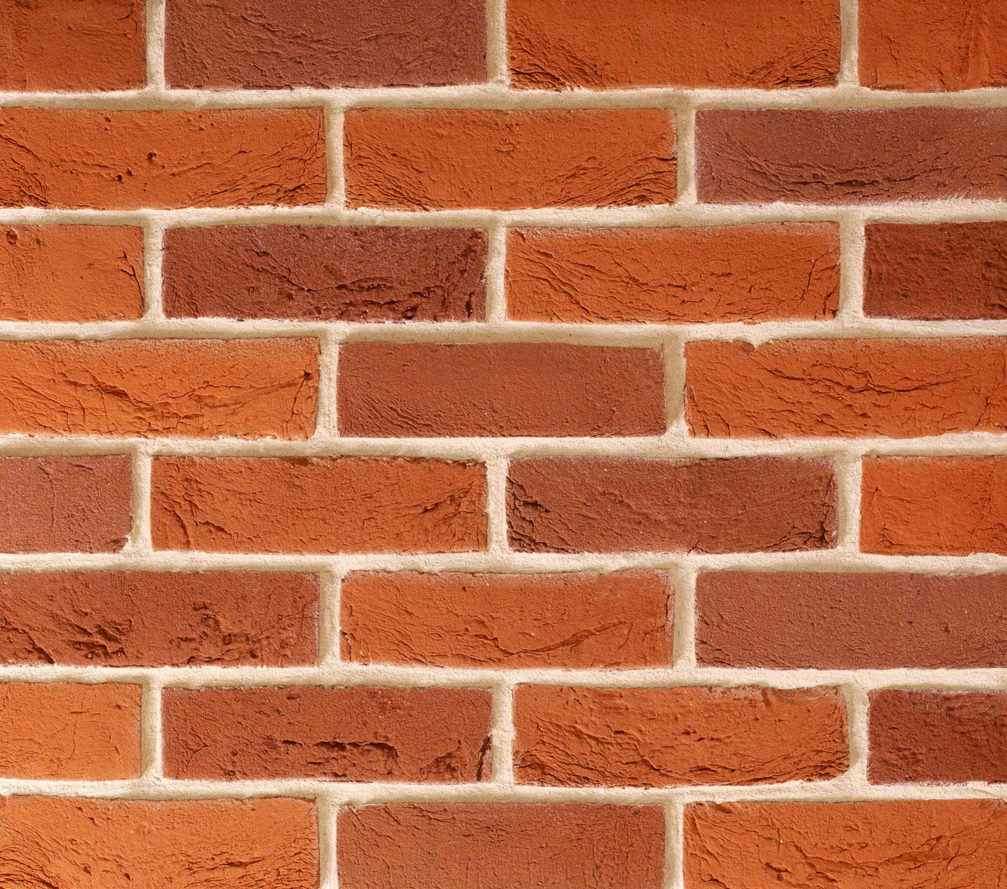 TBS FINE HANDMADE TEXTURED RED BLEND BRICK 65mm